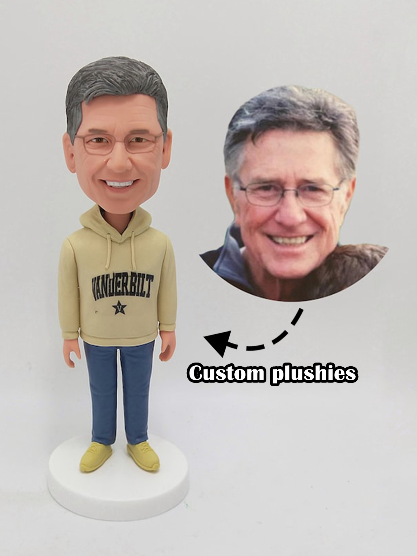 Custom Father Doll Gift, Anniversary Gift, Men's Birthday Gift